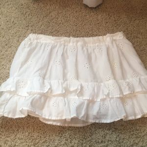 White hollister skirt